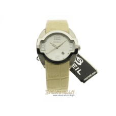 BREIL Liberty quarzo acciaio cinturino pelle avorio BW0051 new